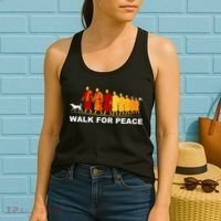 Walk For Peace Monks Tribute Women's Tank Top thumb 2