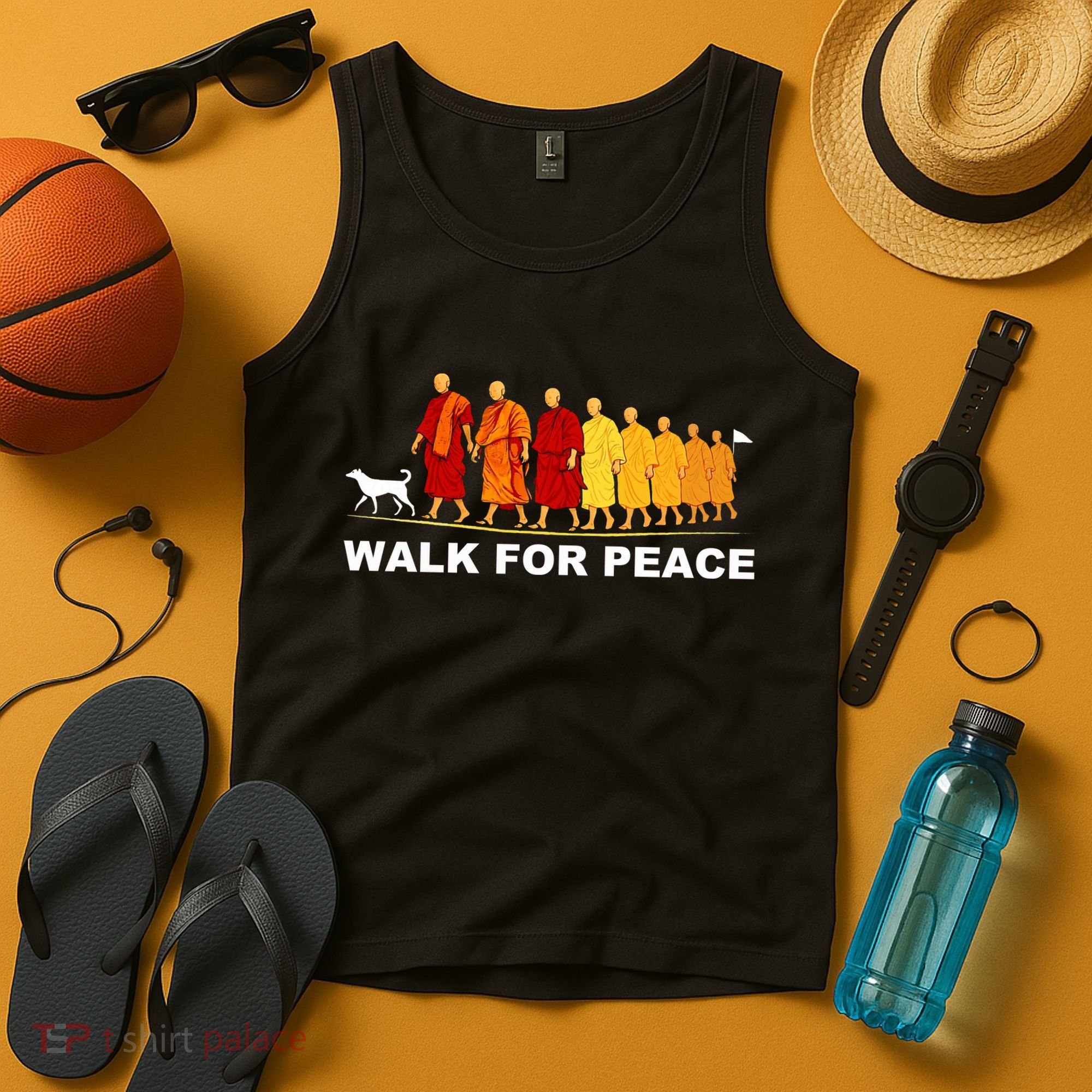 Walk For Peace Monks Tribute Tank Top