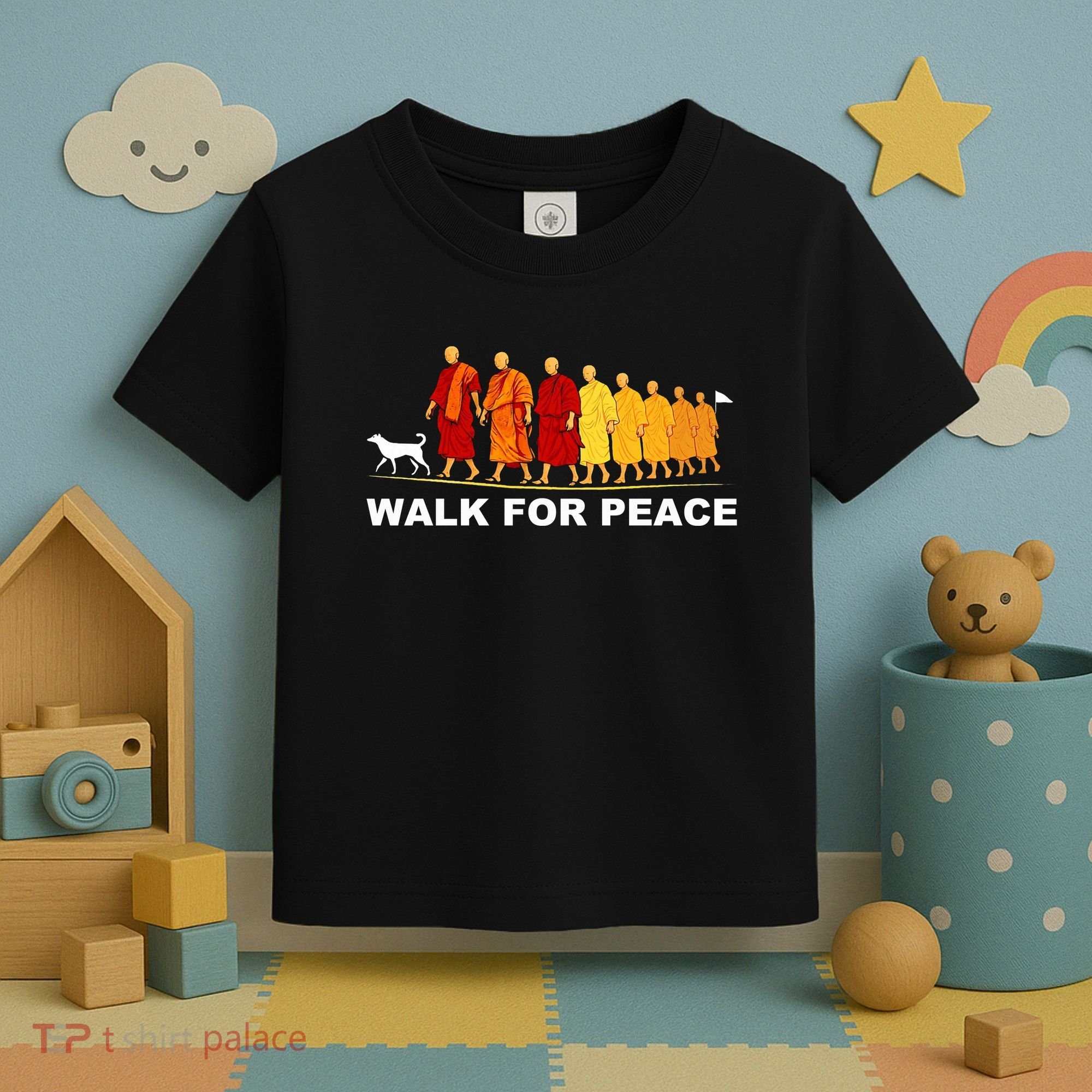 Walk For Peace Monks Tribute Toddler T-Shirt