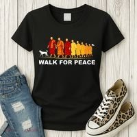 Walk For Peace Monks Tribute Women's T-Shirt thumb 3
