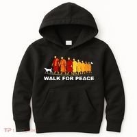 Walk For Peace Monks Tribute Kids Hoodie thumb 0