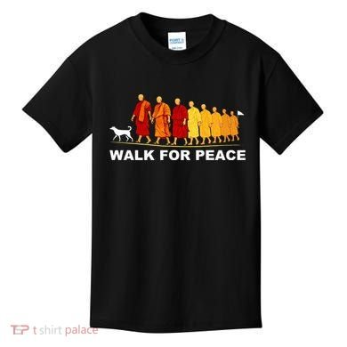 Walk For Peace Monks Tribute Kids T-Shirt
