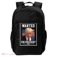 Wanted For President 2024 USA Donald Trump Backpack thumb 0