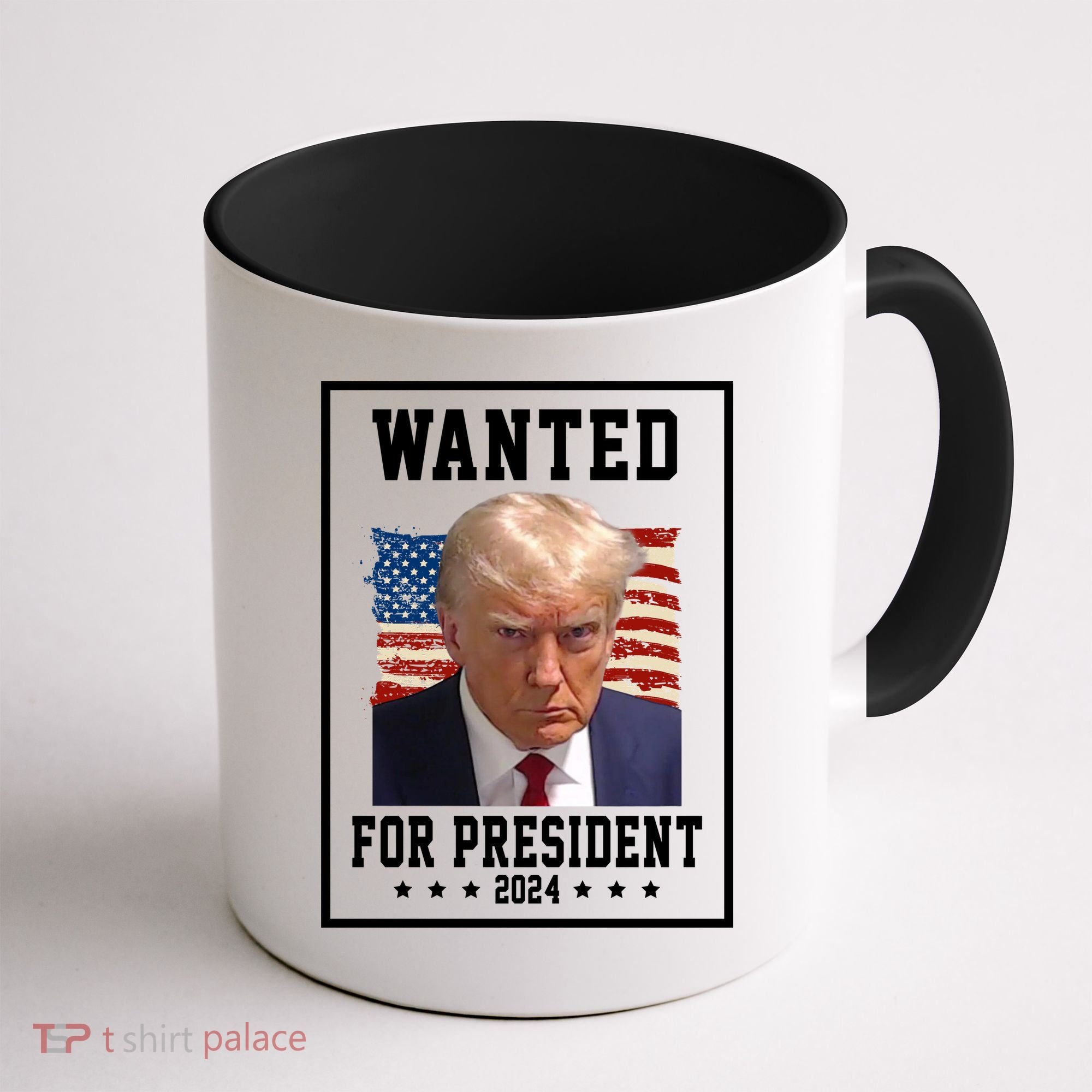 Wanted For President 2024 USA Donald Trump Coffee Mug