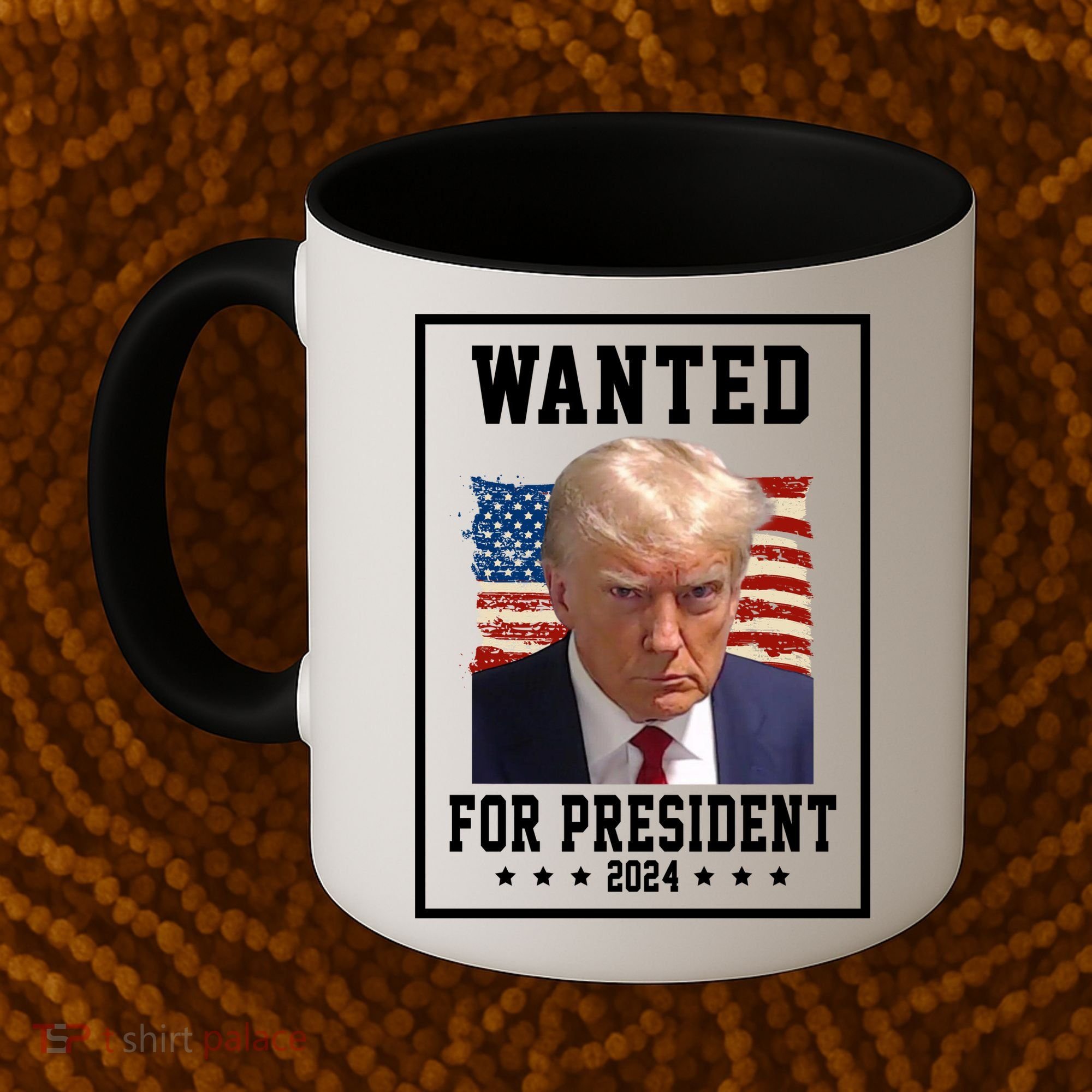 Wanted For President 2024 USA Donald Trump Coffee Mug