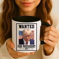 Wanted For President 2024 USA Donald Trump Coffee Mug thumb 3