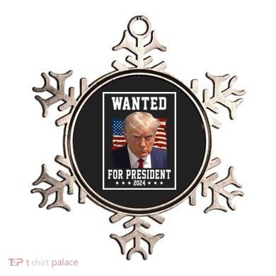 Wanted For President 2024 USA Donald Trump Ornament