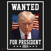 Wanted For President 2024 USA Donald Trump Ornament thumb 1