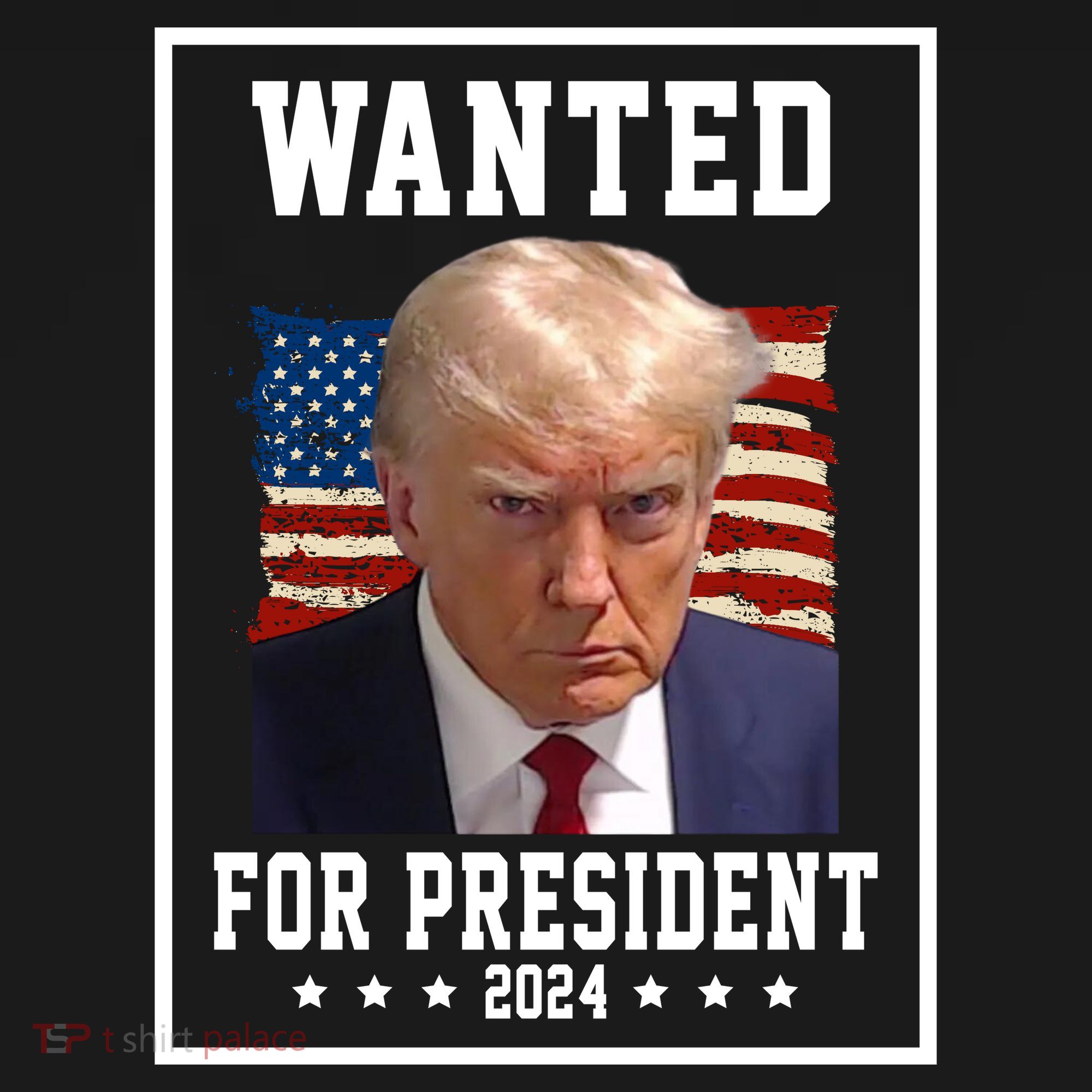 Wanted For President 2024 USA Donald Trump Ornament