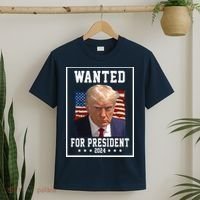 Wanted For President 2024 USA Donald Trump T-Shirt thumb 2