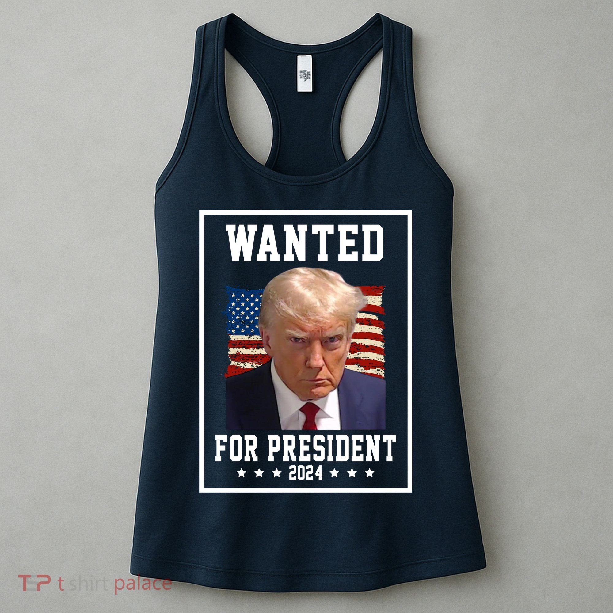 Wanted For President 2024 USA Donald Trump Women's Tank Top