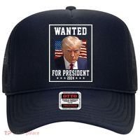 Wanted For President 2024 USA Donald Trump Hat thumb 0