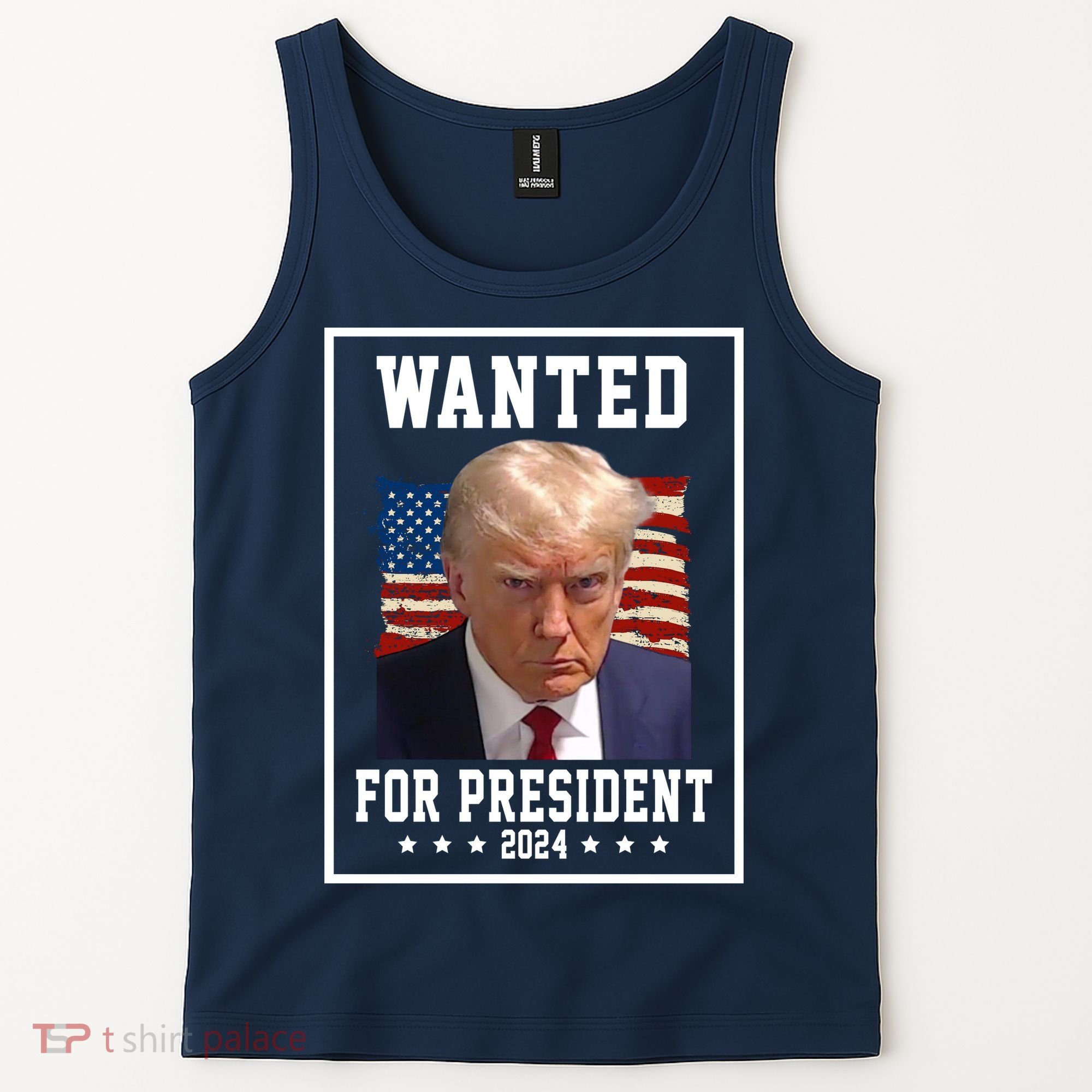 Wanted For President 2024 USA Donald Trump Tank Top