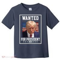 Wanted For President 2024 USA Donald Trump Toddler T-Shirt thumb 0