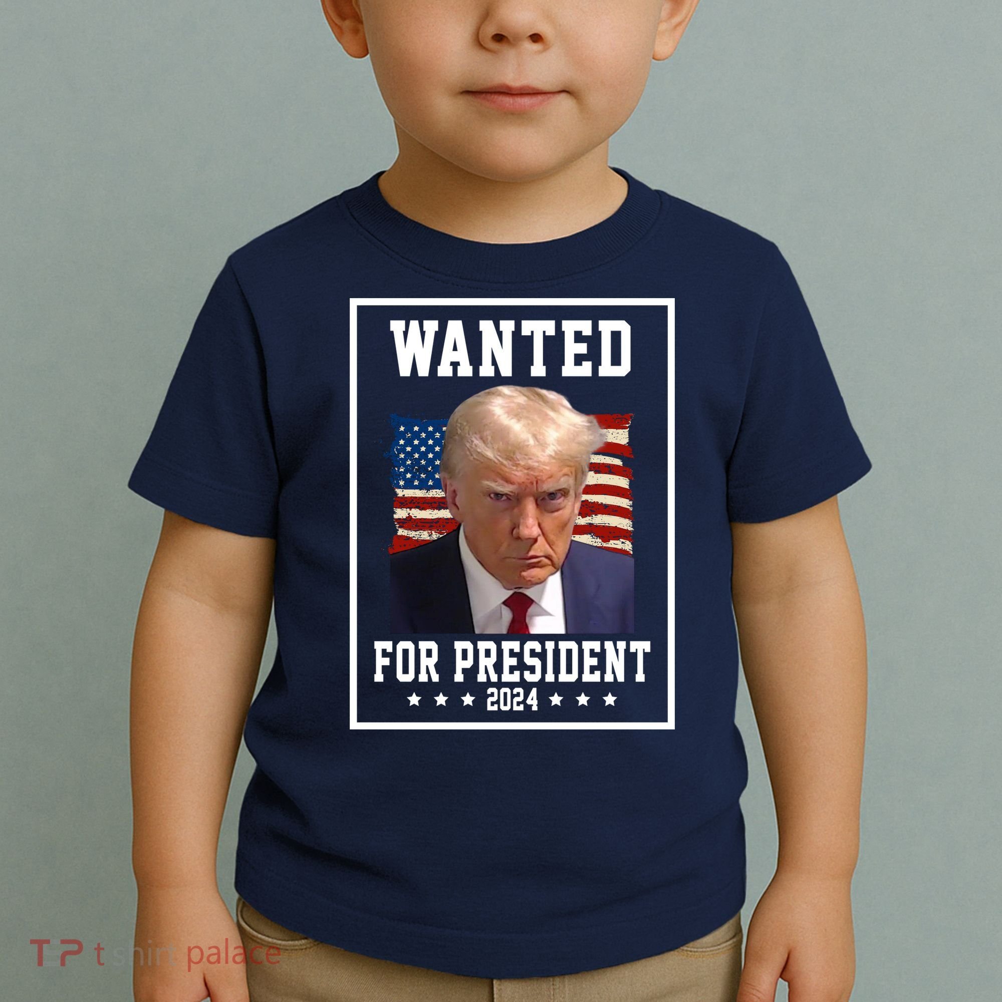Wanted For President 2024 USA Donald Trump Toddler T-Shirt