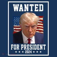 Wanted For President 2024 USA Donald Trump Kids Sweatshirt thumb 2