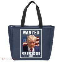 Wanted For President 2024 USA Donald Trump Tote Bag thumb 0