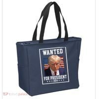 Wanted For President 2024 USA Donald Trump Tote Bag thumb 2