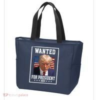 Wanted For President 2024 USA Donald Trump Tote Bag thumb 3