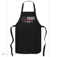 Wildland Firefighter Red Line American Flag Apron thumb 0