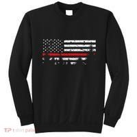 Wildland Firefighter Red Line American Flag Sweatshirt thumb 0