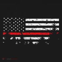Wildland Firefighter Red Line American Flag Kids Sweatshirt thumb 2