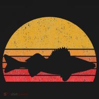 Walleye Fishing Retro Walleye Sauger Fisherman T-Shirt thumb 7