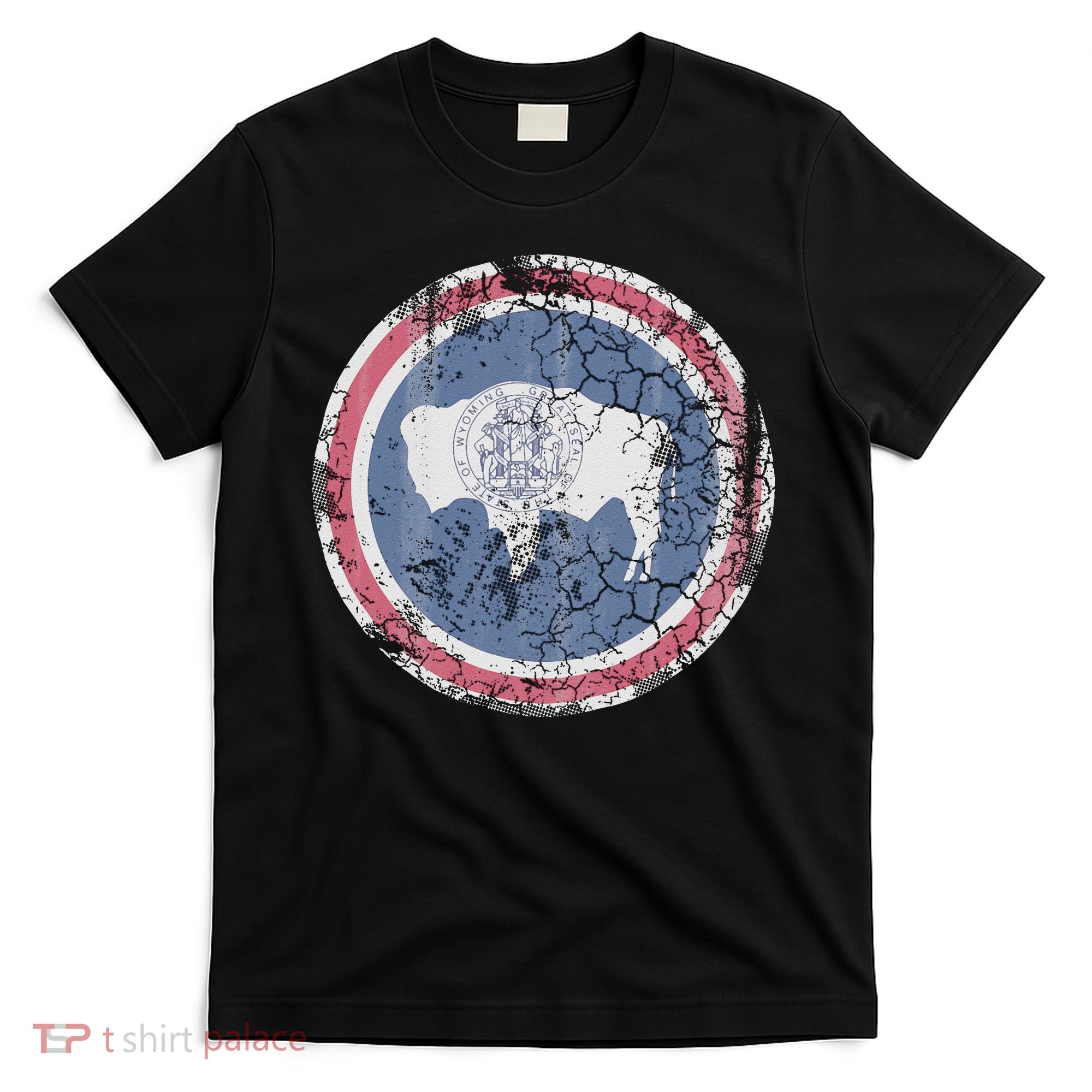 Wyoming Flag Retro Fade Family T-Shirt