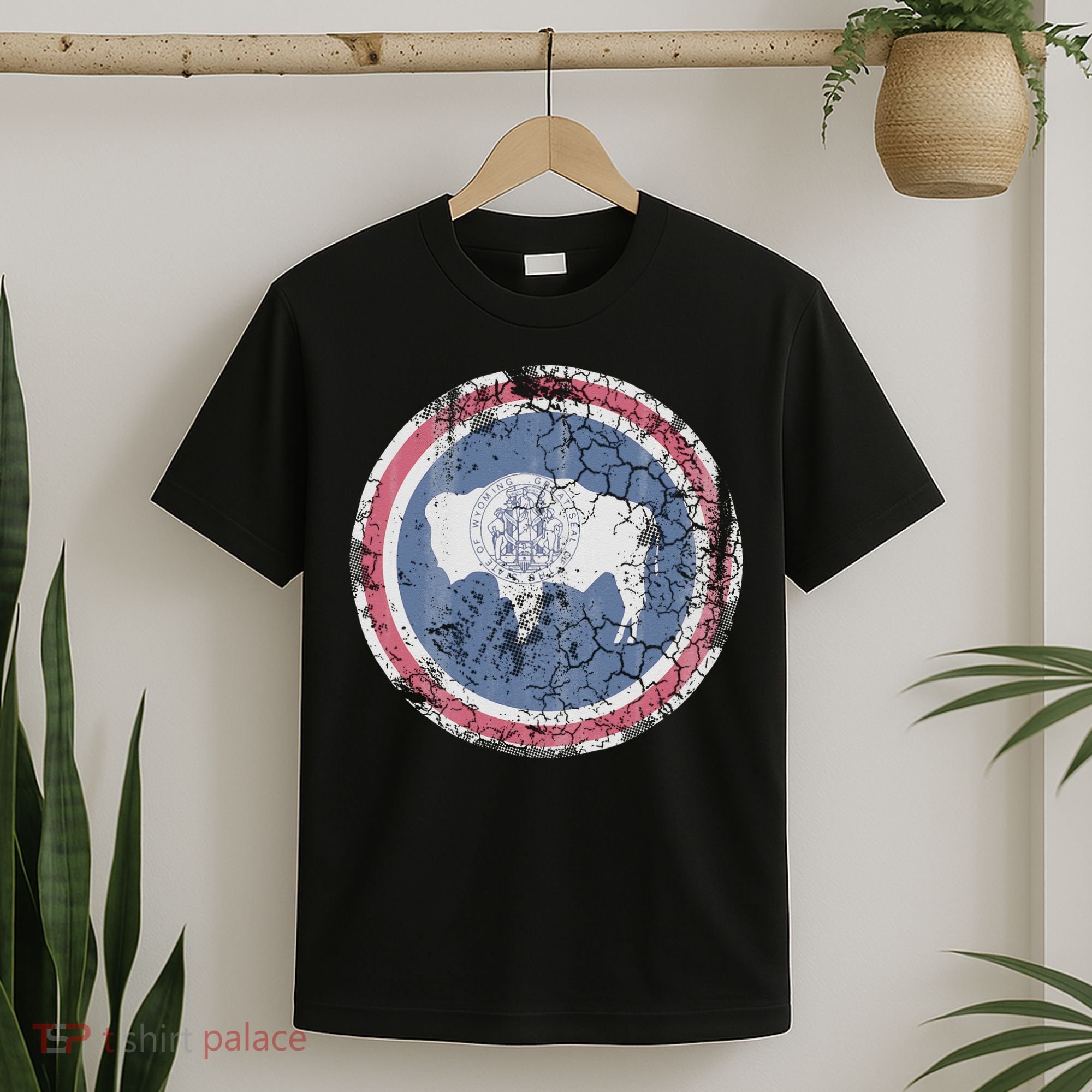 Wyoming Flag Retro Fade Family T-Shirt
