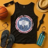 Wyoming Flag Retro Fade Family Tank Top thumb 4