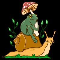 Whimsical Frog Riding Snail With Mushroom Coffee Mug thumb 5