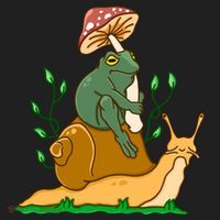 Whimsical Frog Riding Snail With Mushroom Beanie thumb 2