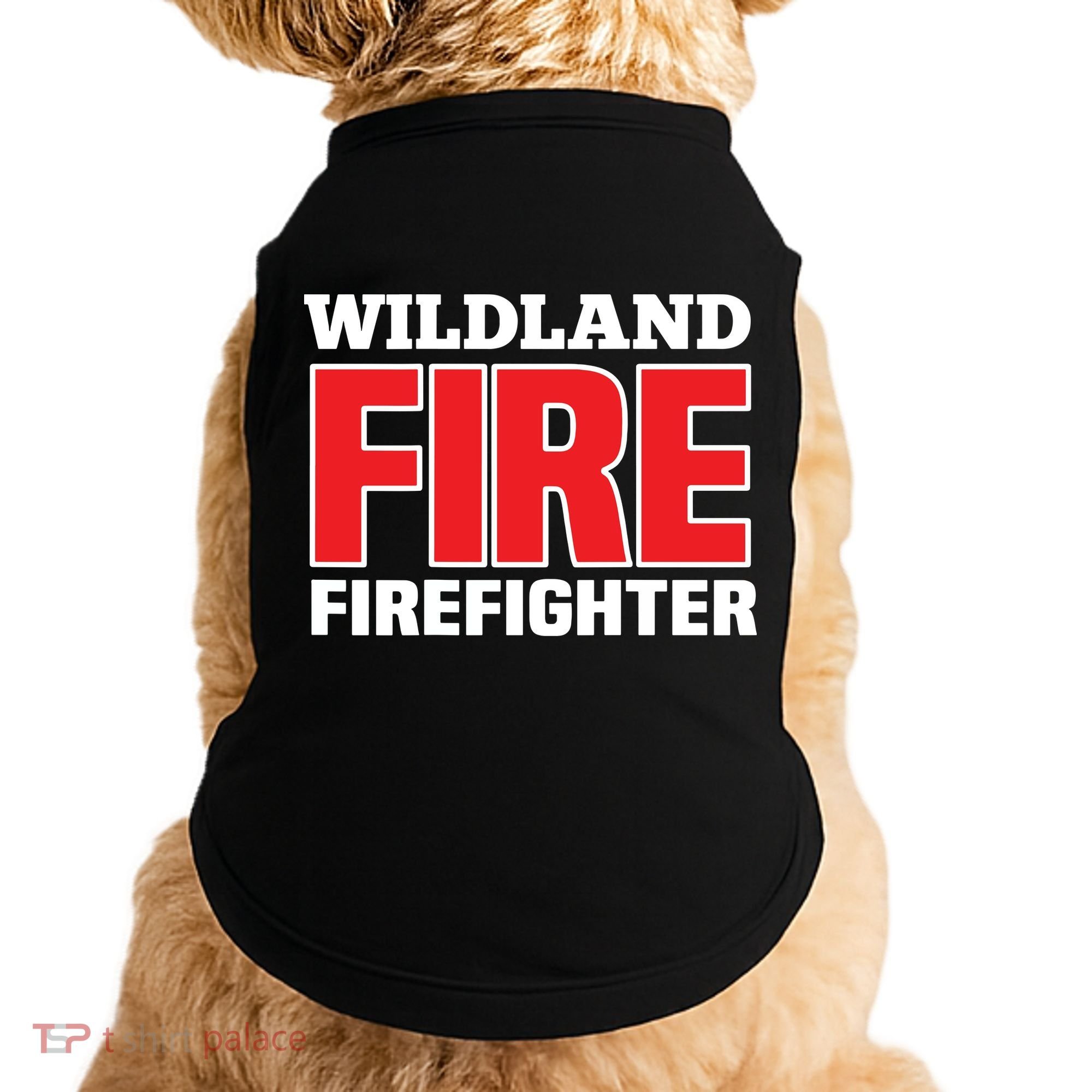 Wildland Fire Rescue Department Firefighters Firemen Uniform Doggie Tank