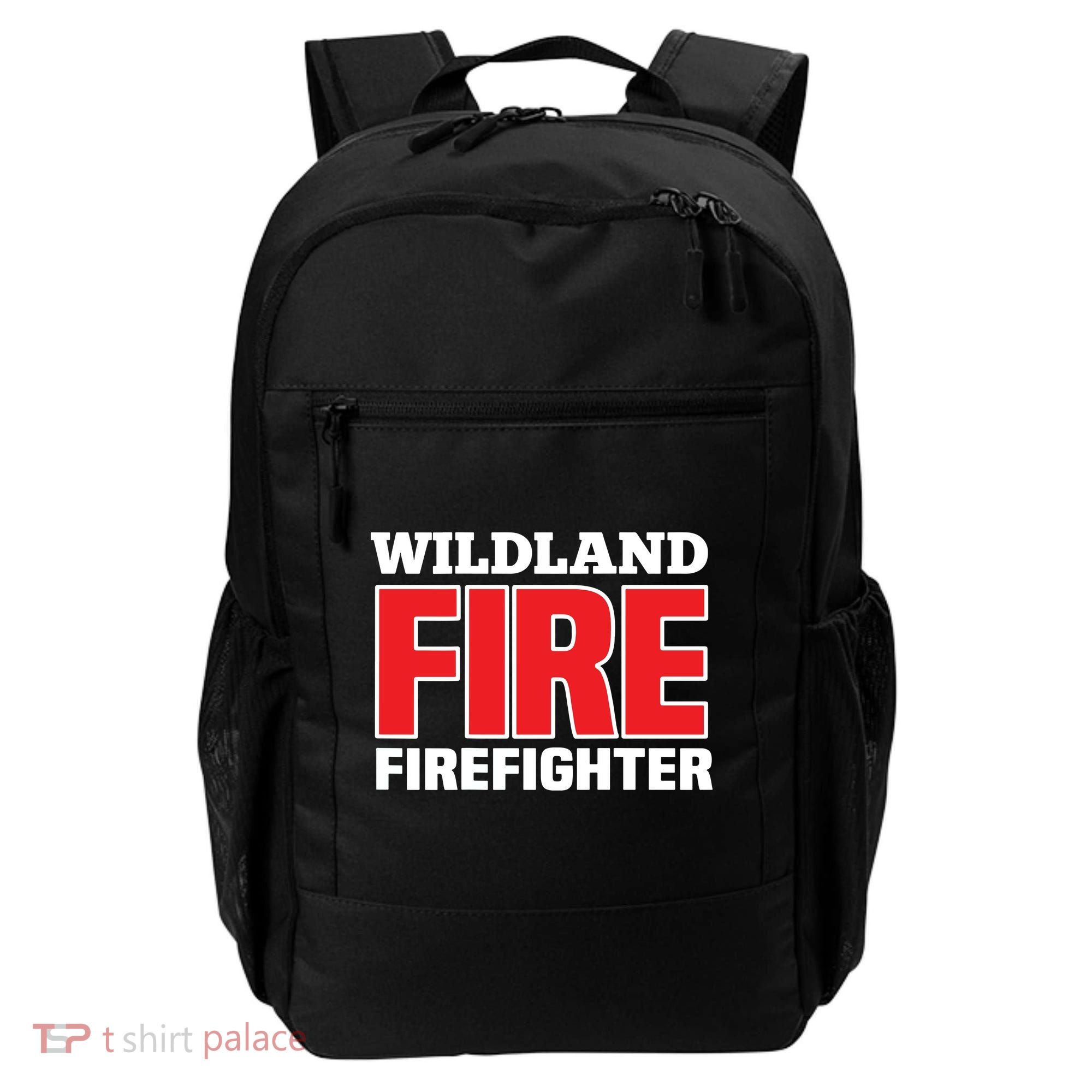 Wildland Fire Rescue Department Firefighters Firemen Uniform Backpack