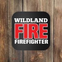 Wildland Fire Rescue Department Firefighters Firemen Uniform Coaster thumb 0