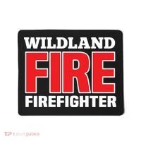 Wildland Fire Rescue Department Firefighters Firemen Uniform Mousepad thumb 0