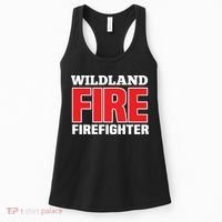 Wildland Fire Rescue Department Firefighters Firemen Uniform Women's Tank Top thumb 0