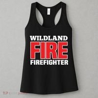 Wildland Fire Rescue Department Firefighters Firemen Uniform Women's Tank Top thumb 3