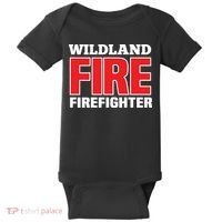 Wildland Fire Rescue Department Firefighters Firemen Uniform Baby Bodysuit thumb 0