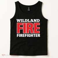 Wildland Fire Rescue Department Firefighters Firemen Uniform Tank Top thumb 2