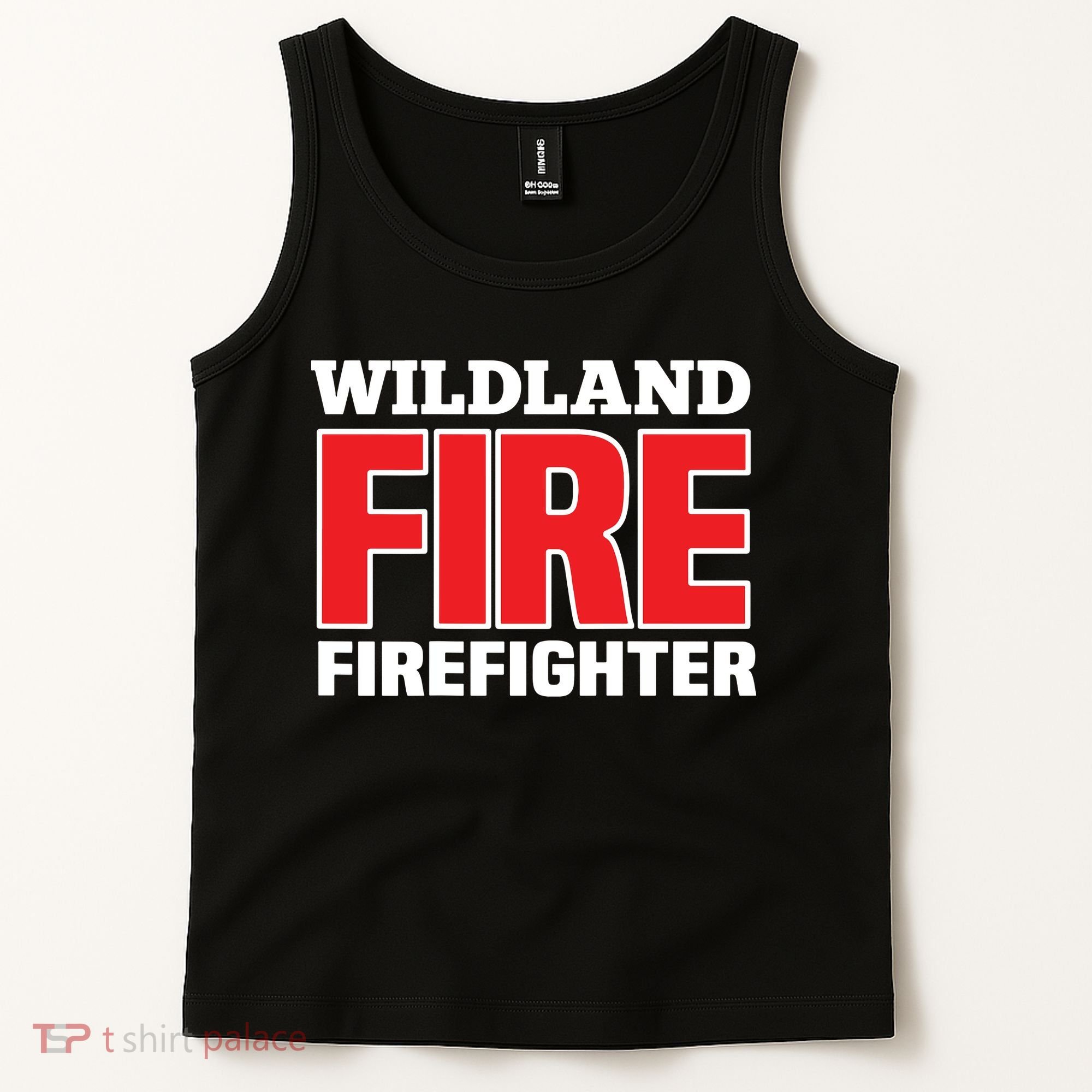 Wildland Fire Rescue Department Firefighters Firemen Uniform Tank Top
