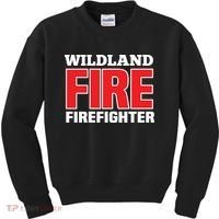 Wildland Fire Rescue Department Firefighters Firemen Uniform Kids Sweatshirt thumb 0