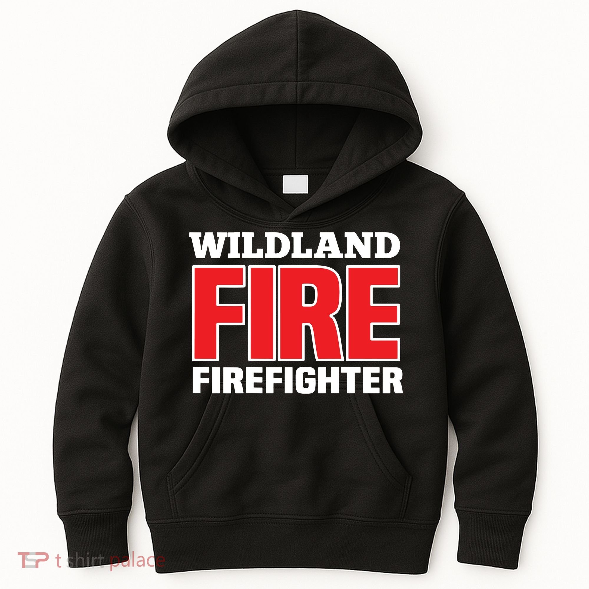 Wildland Fire Rescue Department Firefighters Firemen Uniform Kids Hoodie