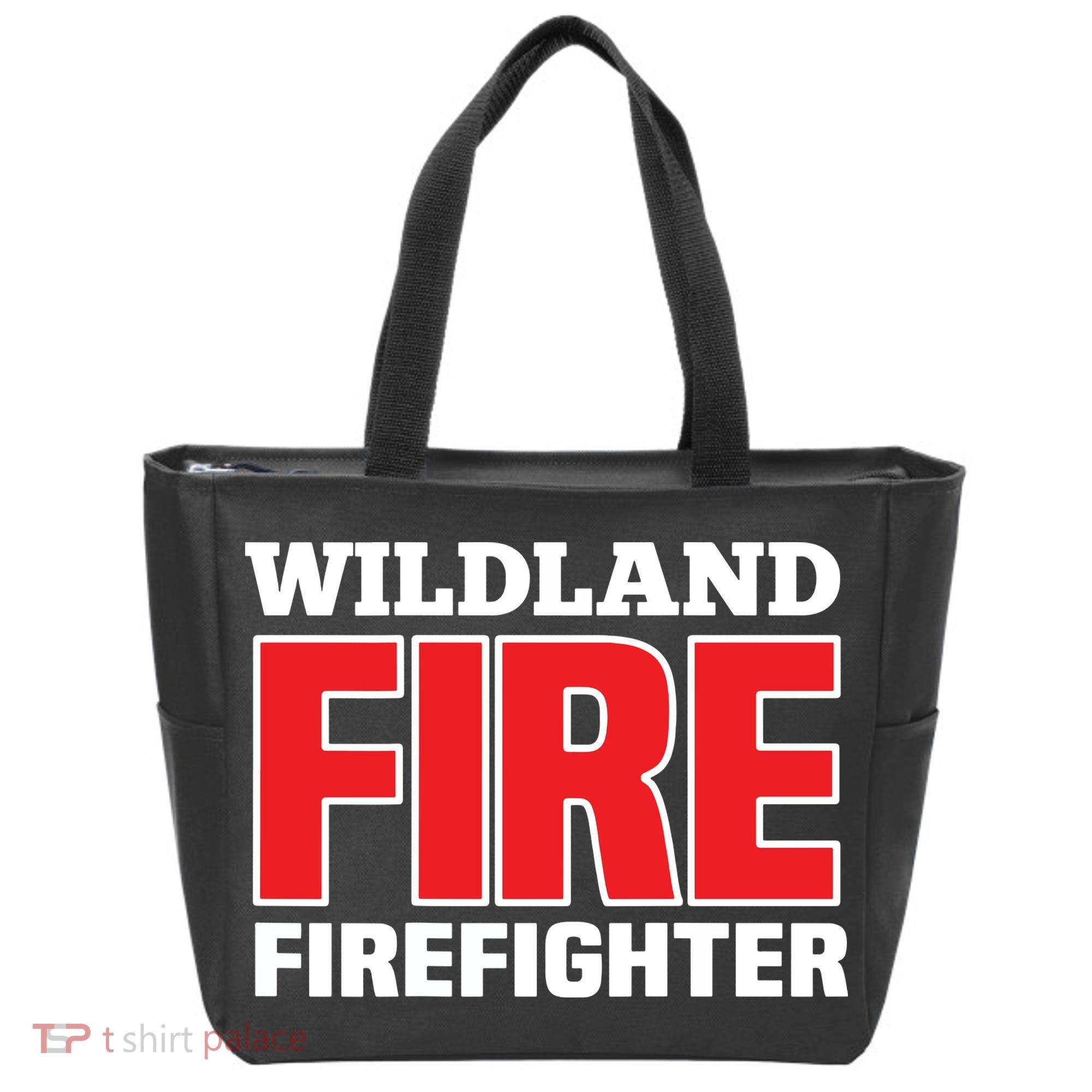 Wildland Fire Rescue Department Firefighters Firemen Uniform Tote Bag