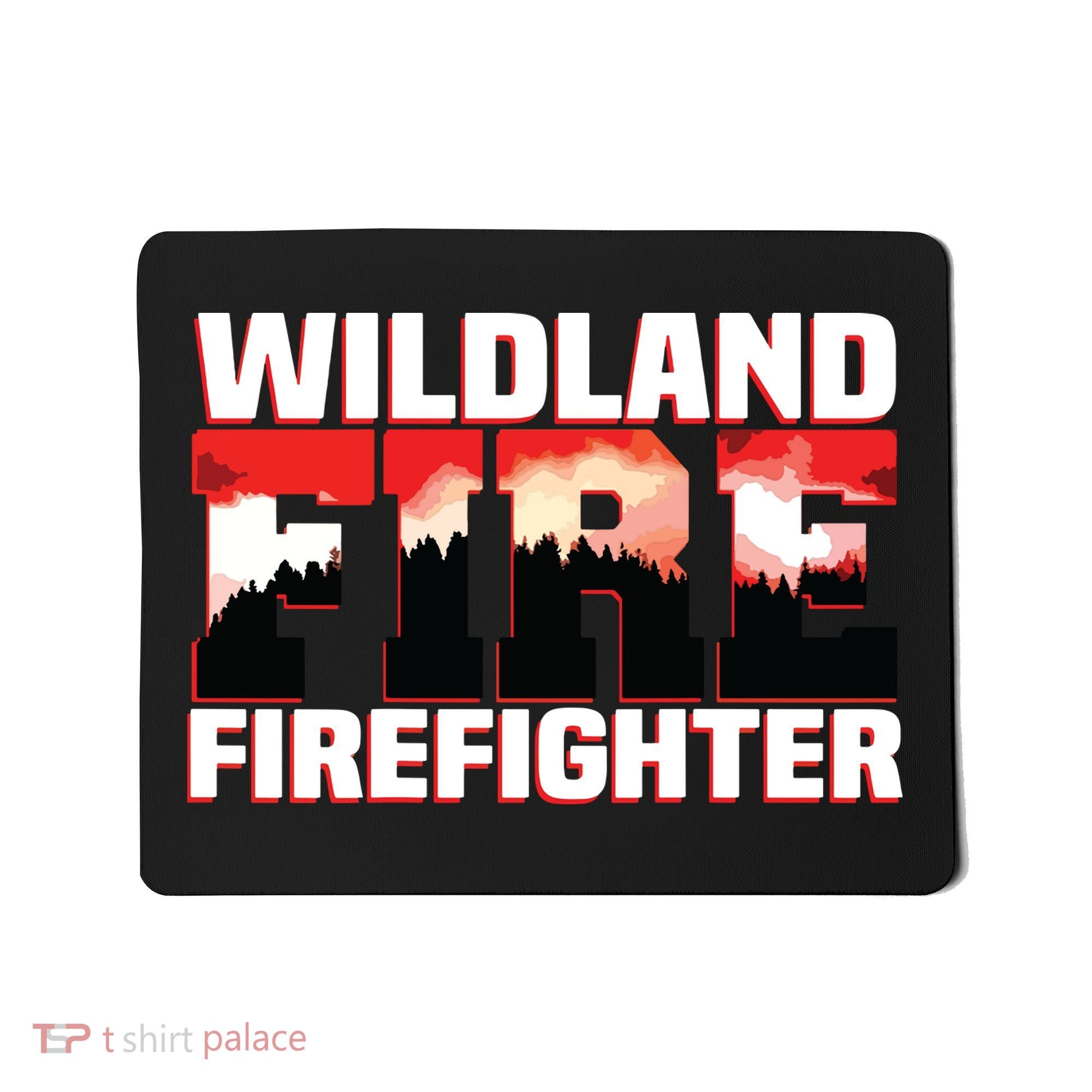 Wildland Fire Rescue Department Firefighters Firemen Uniform Mousepad