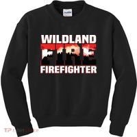 Wildland Fire Rescue Department Firefighters Firemen Uniform Kids Sweatshirt thumb 0