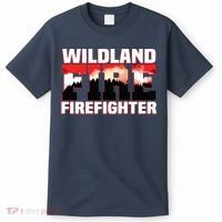 Wildland Fire Rescue Department Firefighters Firemen Uniform T-Shirt thumb 0