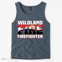 Wildland Fire Rescue Department Firefighters Firemen Uniform Tank Top thumb 2