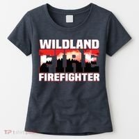 Wildland Fire Rescue Department Firefighters Firemen Uniform Women's T-Shirt thumb 0