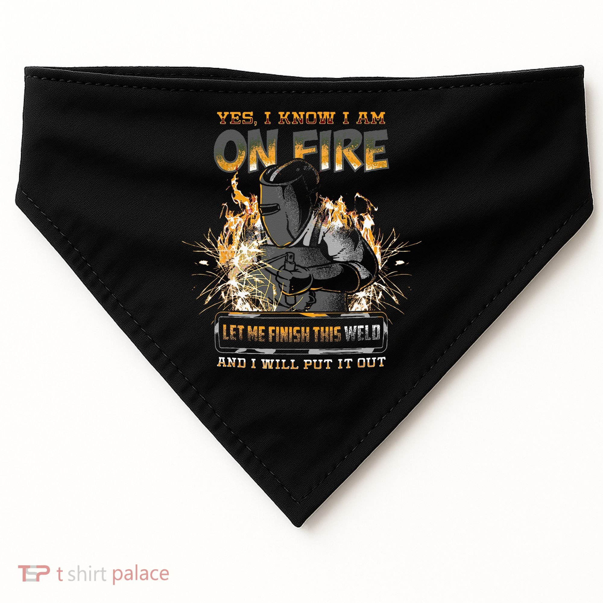 Welding Funny Saying Welder USA-Made Doggie Bandana